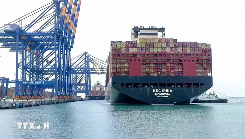 Cảng hàng hóa ở Thiruvananthapuram, Ấn Độ. (Ảnh: ANI/TTXVN)