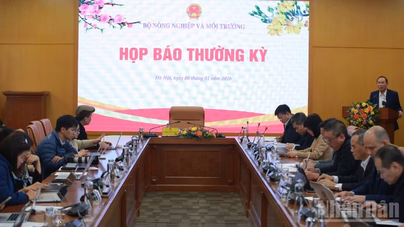 Họp báo thường kỳ Bộ Nông nghiệp và Môi trường chiều 6/1.