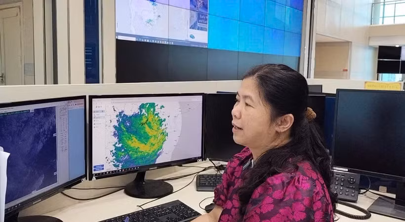 Bà Nguyễn Thanh Bình, dự báo viên chính Phòng Dự báo số trị viễn thám (Trung tâm Dự báo khí tượng thủy văn quốc gia).