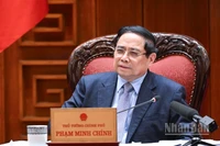 Thủ tướng Chính phủ Phạm Minh Chính phát biểu ý kiến kết luận cuộc họp. (Ảnh: TRẦN HẢI)