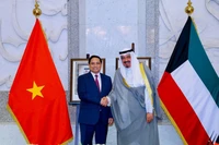 Thủ tướng Chính phủ Phạm Minh Chính và Thủ tướng Nhà nước Kuwait Sheikh Ahmad Al-Abdullah Al-Sabah. (Ảnh: Nhật Bắc/VGP)