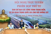 Thủ tướng Phạm Minh Chính chủ trì Phiên họp thứ tư của Ban Chỉ đạo các công trình trọng điểm, dự án quan trọng quốc gia lĩnh vực đường sắt. (Ảnh: Trần Hải)