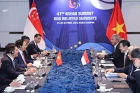 Thủ tướng Chính phủ Phạm Minh Chính đề nghị Singapore hỗ trợ phát triển một số ngành công nghiệp chiến lược như bán dẫn, năng lượng tái tạo, đổi mới sáng tạo và kinh tế số. (Ảnh: VGP/Nhật Bắc)