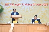 Thủ tướng Chính phủ Phạm Minh Chính phát biểu ý kiến tại Phiên họp lần thứ tư của Ban Chỉ đạo. (Ảnh: Trần Hải)