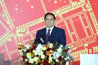 Thủ tướng Phạm Minh Chính phát biểu ý kiến tại lễ khởi công. (Ảnh: Trần Hải)