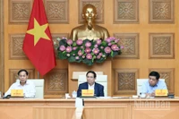 Thủ tướng Chính phủ Phạm Minh Chính chủ trì cuộc họp. (Ảnh: Trần Hải)