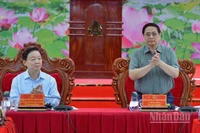 Thủ tướng Chính phủ Phạm Minh Chính chủ trì hội nghị. (Ảnh: THANH GIANG)