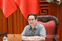 Thủ tướng Chính phủ Phạm Minh Chính phát biểu ý kiến kết luận cuộc họp. (Ảnh: Trần Hải)