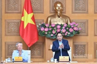 Thủ tướng Chính phủ Phạm Minh Chính chủ trì hội nghị. (Ảnh: Trần Hải). 