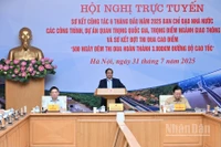Thủ tướng Chính phủ Phạm Minh Chính chủ trì hội nghị. (Ảnh: Trần Hải)