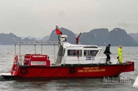 Tỉnh Quảng Ninh huy động lực lượng và phương tiện tổ chức cứu hộ, cứu nạn. (Ảnh: Lương Quang Thọ).