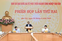 Thủ tướng Chính phủ Phạm Minh Chính chủ trì Phiên họp lần thứ hai Ban Chỉ đạo Quốc gia về phát triển ngành công nghiệp bán dẫn (Ảnh: Trần Hải).
