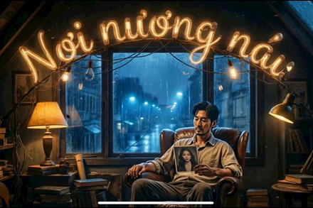 Hình ảnh đại diện một ca khúc của ca sĩ AI Rayn (ảnh chụp màn hình)