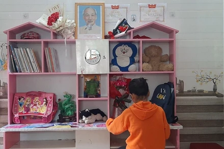 Những góc nhỏ riêng tư trong trường học giúp các em "hạnh phúc" hơn mỗi khi đến trường.