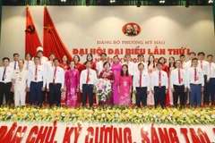 Ban Chấp hành Đảng bộ phường Mỹ Hào, nhiệm kỳ 2025-2030.