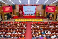 Toàn cảnh Đại hội Đảng bộ phường Ô Chợ Dừa lần thứ I, nhiệm kỳ 2025-2030