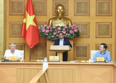 Thủ tướng Phạm Minh Chính phát biểu tại cuộc họp.