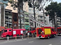 Hiện trường vụ cháy.