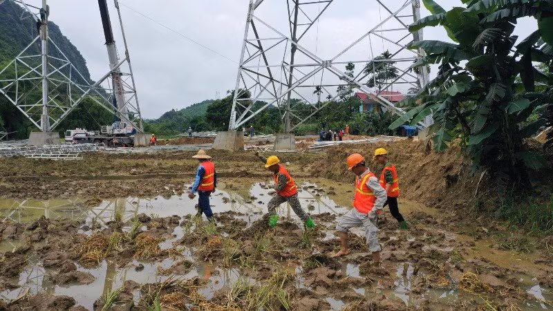 Vị trí cột 167 tại xã Vĩnh Lạc, huyện Lục Yên, tỉnh Yên Bái. (Ảnh: LÊ TIÊN)