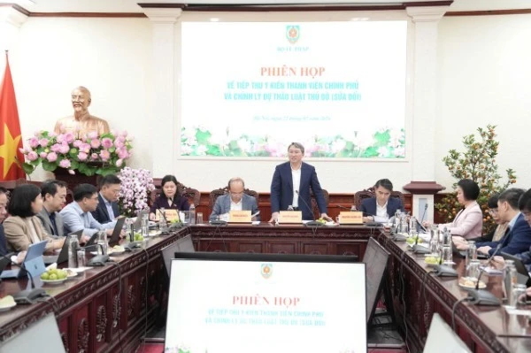 Bộ trưởng Tư pháp nhấn mạnh tư duy đổi mới trong xây dựng Luật Thủ đô sửa đổi