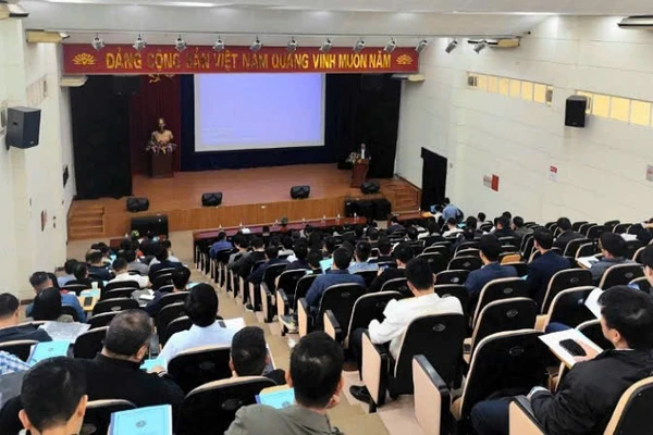 Quang cảnh lớp tập huấn.