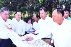 Lãnh đạo tỉnh Đồng Nai khảo sát khu vực quy hoạch đô thị sân bay Long Thành.