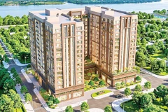 Phối cảnh các tòa nhà thuộc dự án nhà ở xã hội phường Long Châu, tỉnh Vĩnh Long.