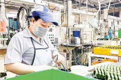 Hoạt động sản xuất tại Công ty TNHH Juki Việt Nam, Khu chế xuất Tân Thuận, Thành phố Hồ Chí Minh.