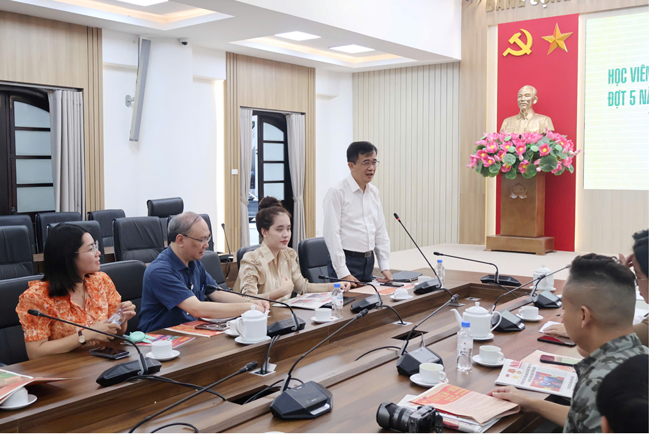Ông Trần Quang Huy, Giảng viên chính Viện Báo chí Truyền thông, Học viện Báo chí và Tuyên truyền phát biểu. a4.png