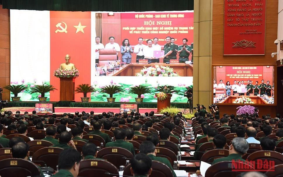 Sáng 25/7, tại Hà Nội, Quân ủy Trung ương, Bộ Quốc phòng tổ chức Hội nghị Quân chính toàn quân 6 tháng đầu năm 2022. (Ảnh: TRẦN HẢI) 