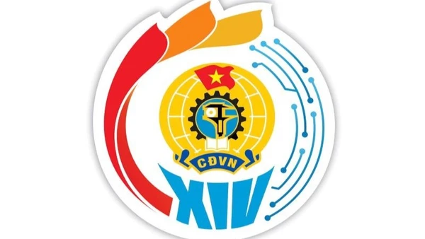 Biểu trưng Đại hội XIV Công đoàn Việt Nam.