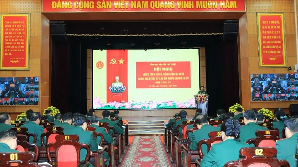 Quang cảnh hội nghị tại điểm cầu trung tâm.