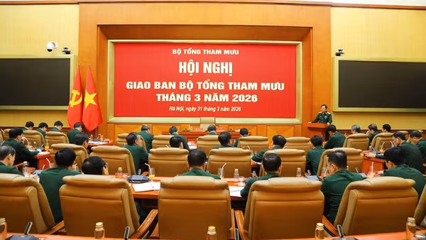 Toàn cảnh hội nghị giao ban.