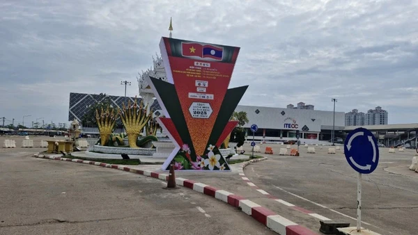 Không gian Hội chợ kết nối giao thương và quảng bá sản phẩm doanh nghiệp Việt Nam–Lào năm 2025