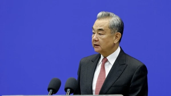 Ảnh minh họa: Ông Vương Nghị tại một sự kiện diễn đàn tổ chức ngày 27/10 vừa qua tại Bắc Kinh. (Ảnh: Bộ Ngoại giao Trung Quốc)