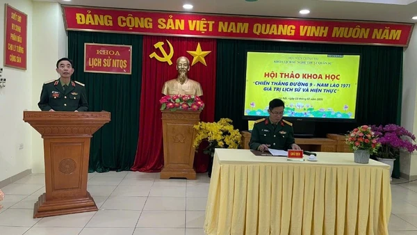 Hội thảo khoa học “Chiến thắng Đường 9-Nam Lào 1971, giá trị lịch sử và hiện thực”.