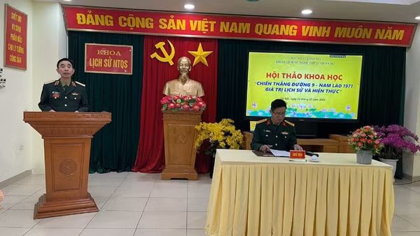 Hội thảo khoa học “Chiến thắng Đường 9-Nam Lào 1971, giá trị lịch sử và hiện thực”.