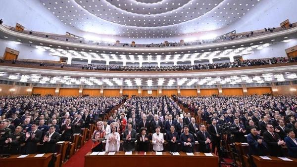 Các đại biểu tại phiên khai mạc Kỳ họp. (Ảnh: Tân Hoa xã)