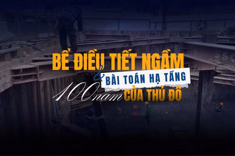 Bể điều tiết ngầm và bài toán hạ tầng 100 năm của Thủ đô