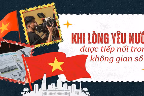 Khi lòng yêu nước được tiếp nối trong không gian số