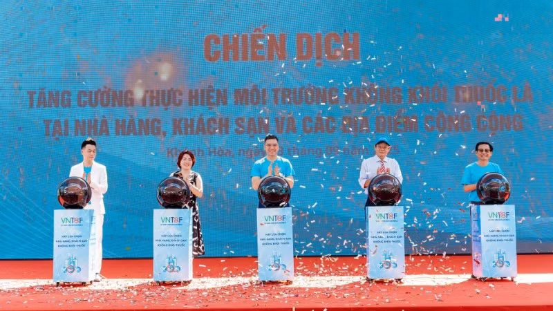 Lễ phát động Chiến dịch tăng cường thực hiện môi trường không khói thuốc lá tại Khánh Hoà.