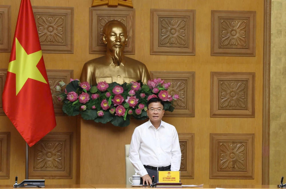 Phó Thủ tướng Lê Thành Long phát biểu kết luận hội nghị. (Ảnh: ĐỨC TUÂN) 3333.jpg