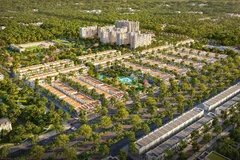 Phối cảnh tổng thể dự án The Link City ngay trung tâm hành chính Dầu Giây.