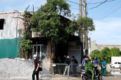Ngôi nhà xảy ra cháy là công trình xây dựng trái phép trên đất nông nghiệp. (Nguồn: Công an thành phố Hà Nội)