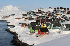 Quang cảnh thành phố Nuuk, Greenland. (Ảnh: THX/TTXVN)