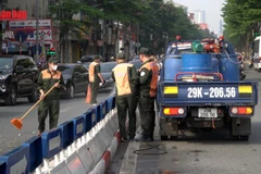 [Video] Hà Nội đồng loạt chỉnh trang đô thị hướng tới Quốc khánh 2/9 