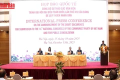[Video] Họp báo quốc tế công bố dự thảo các văn kiện Đại hội XIV của Đảng để lấy ý kiến nhân dân