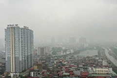 Sáng 14/10, Thủ đô Hà Nội có mưa nhỏ trên diện rộng.
