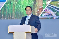 Thủ tướng Chính phủ Phạm Minh Chính phát biểu ý kiến tại hội nghị. (Ảnh: Thanh Giang)