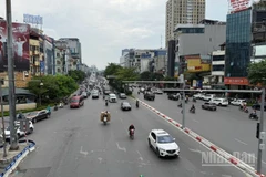 Sáng 6/10, nhiều tuyến đường Thủ đô thông thoáng khác hẳn thường ngày.